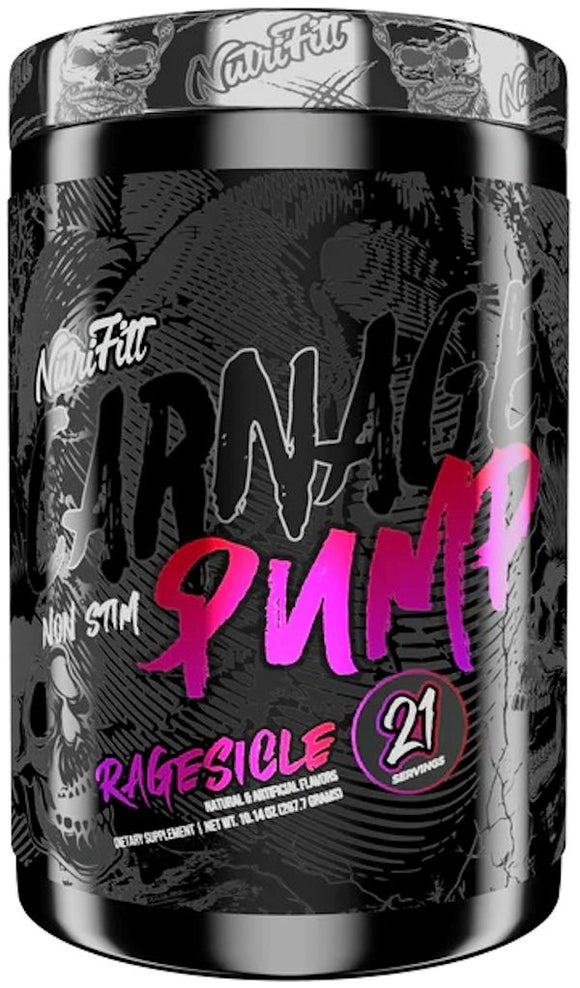 NutriFitt Carnage Pump Stim-Free Pre-Workout|Pre-Workout|Bodyandfitness.com