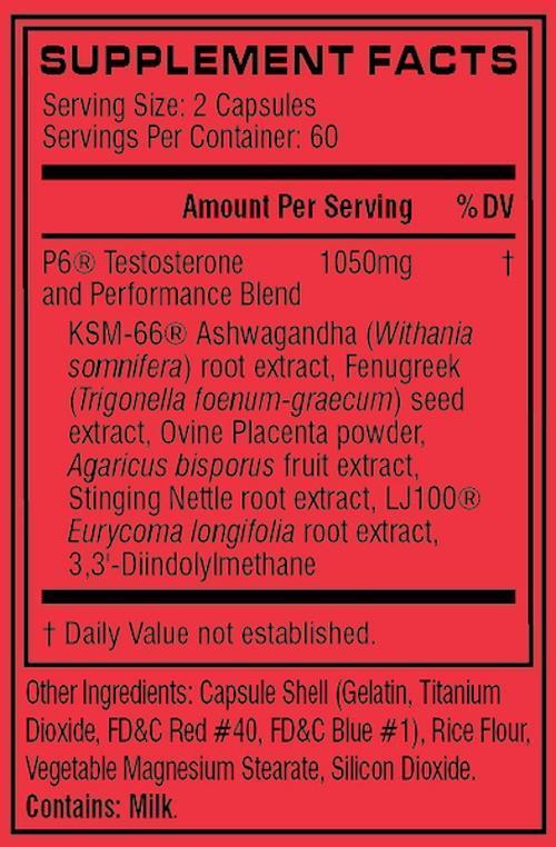 Cellucor P6 Original 120 caps|Test Booster|Bodyandfitness.com