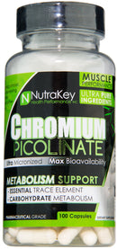 Nutrakey Chromium Picolinate 100 Capsules|Sugar Control|Bodyandfitness.com
