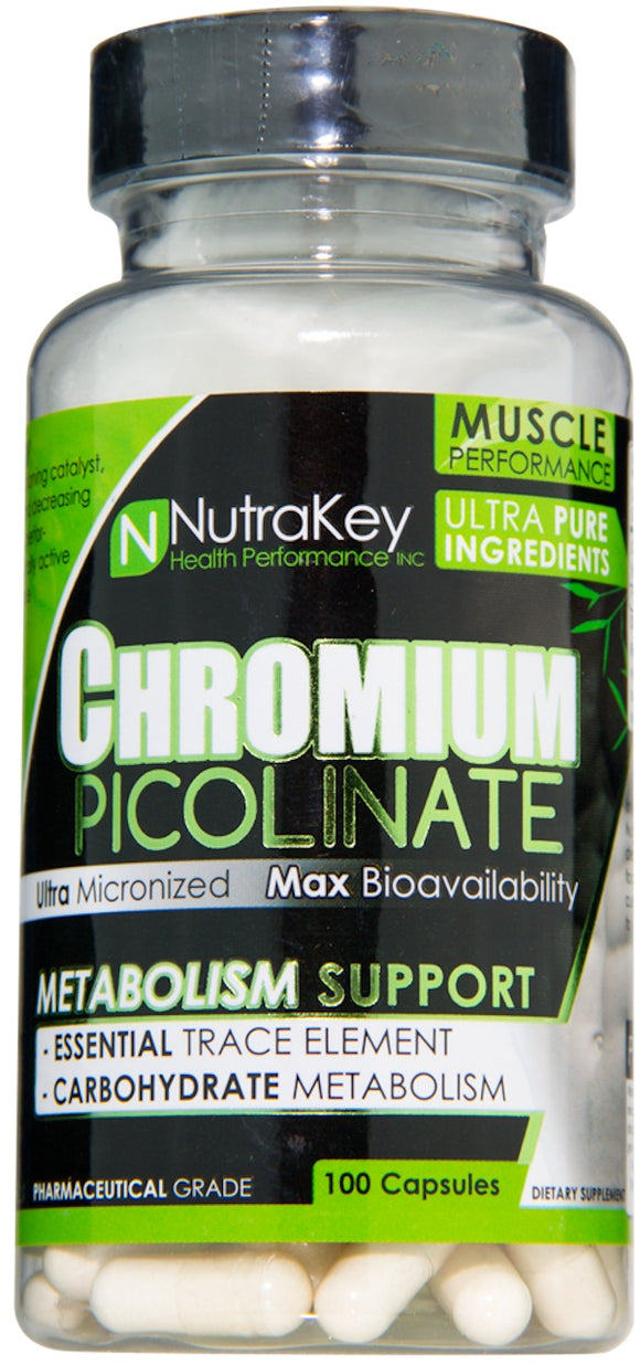 Nutrakey Chromium Picolinate 100 Capsules|Sugar Control|Bodyandfitness.com