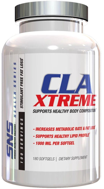 Serious Nutrition Solutions SNS CLA Xtreme 180 Softgels|CLA|Bodyandfitness.com