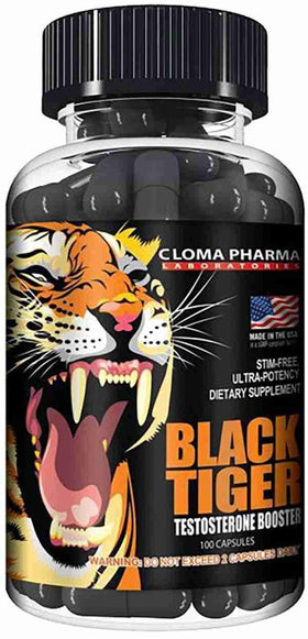 Cloma Pharma Black Tiger 100 Caps|Test Booster|Bodyandfitness.com