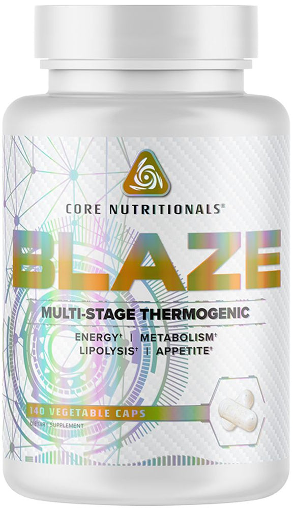Core Nutritionals Blaze Multi-Stage Thermogenic 140 Veg-Caps|Fat Burner|Bodyandfitness.com