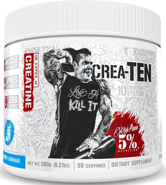 5% Nutrition Crea-Ten in 1 30 Servings|Creatine|Bodyandfitness.com
