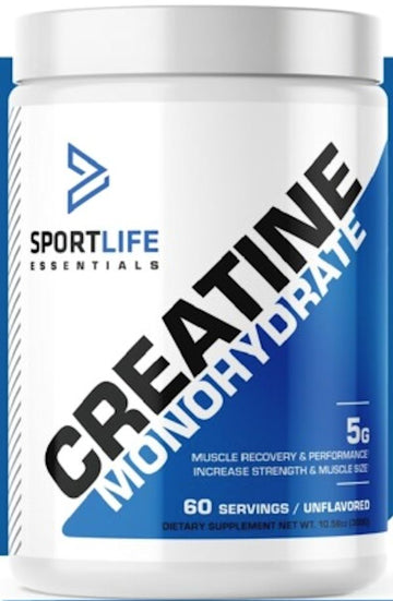 SportLife Essentials Creatine Monohydate 60 Servings|Creatine|Bodyandfitness.com