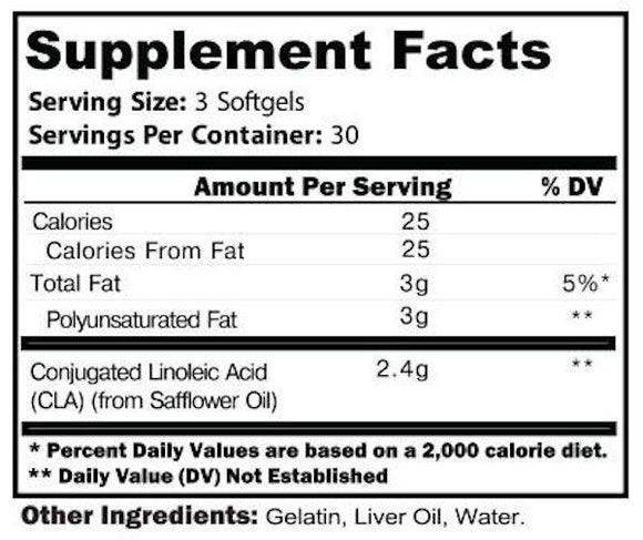 CTD Sports CLA Non Stim Fat Burner 180 softgels|Fat Burner|Bodyandfitness.com
