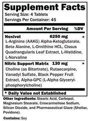 CTD Sports Noxivol 180 tabs|Pre Workout|Bodyandfitness.com