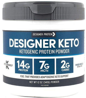 Designer Protein Keto Powder 12 oz||Bodyandfitness.com
