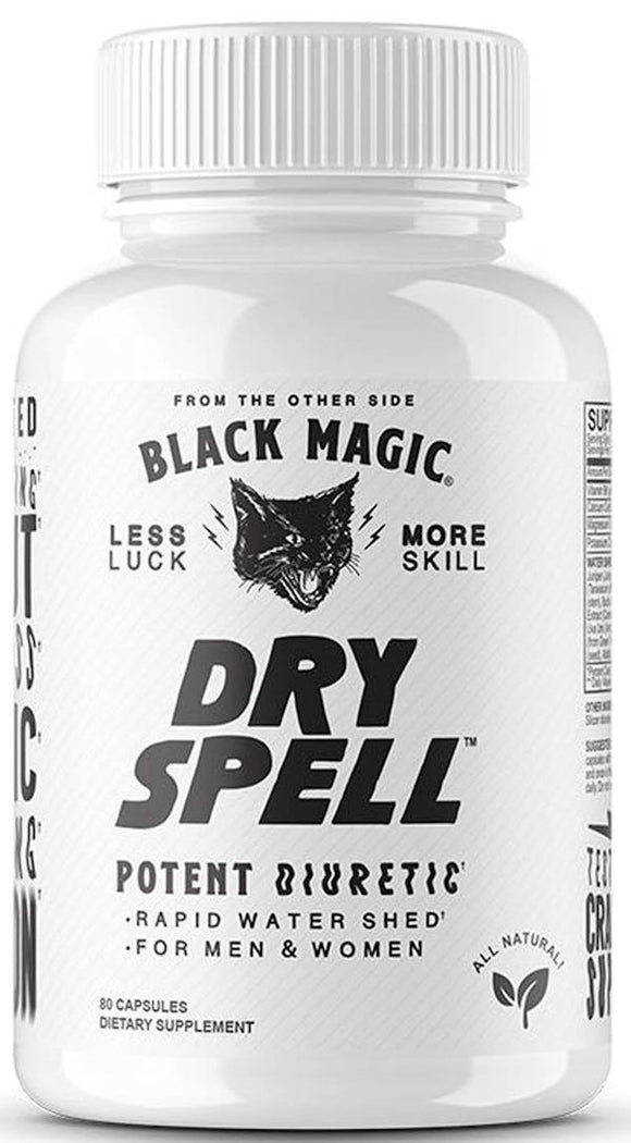 Black Magic Supply Dry Spell Potent Diuretic 80 Capsules|Diuretics|Bodyandfitness.com
