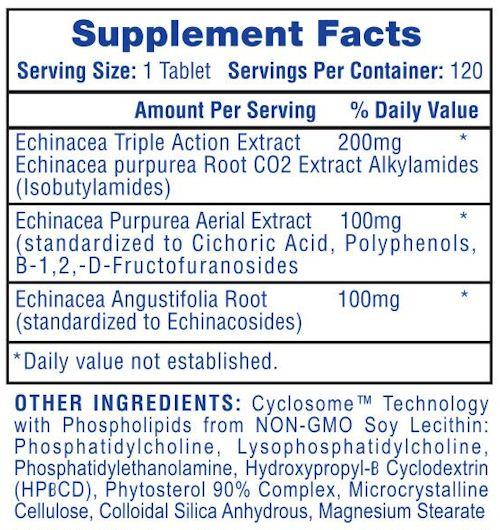 Hi-Tech Pharmaceuticals Echinacea 120 Tablets|Immune Health|Bodyandfitness.com