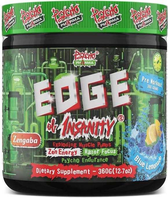 Psycho Pharma Edge of Insanity 25 serving|Pre-Workout|Bodyandfitness.com