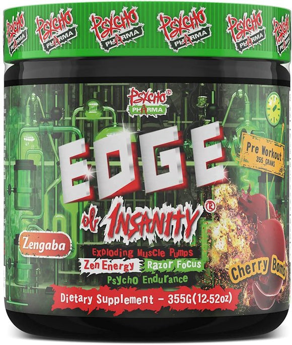 Psycho Pharma Edge of Insanity 25 serving|Pre-Workout|Bodyandfitness.com