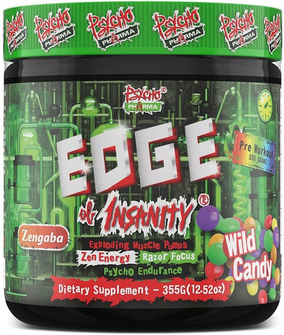 Psycho Pharma Edge of Insanity 25 serving|Pre-Workout|Bodyandfitness.com