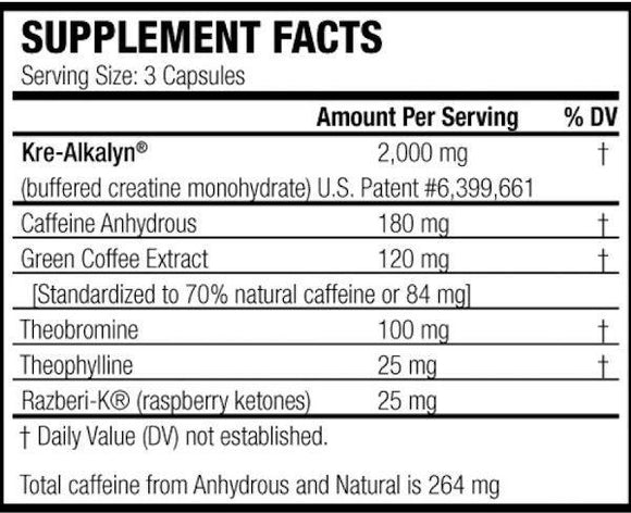 EFX Sports Kre-Alkalyn Hardcore 120 caps.|Creatine|Bodyandfitness.com