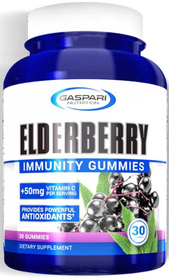 Gaspari Nutrition Elderberry Immunity Gummies 30 servings|Immune Health|Bodyandfitness.com