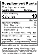 Gaspari Nutrition Elderberry Immunity Gummies 30 servings|Immune Health|Bodyandfitness.com