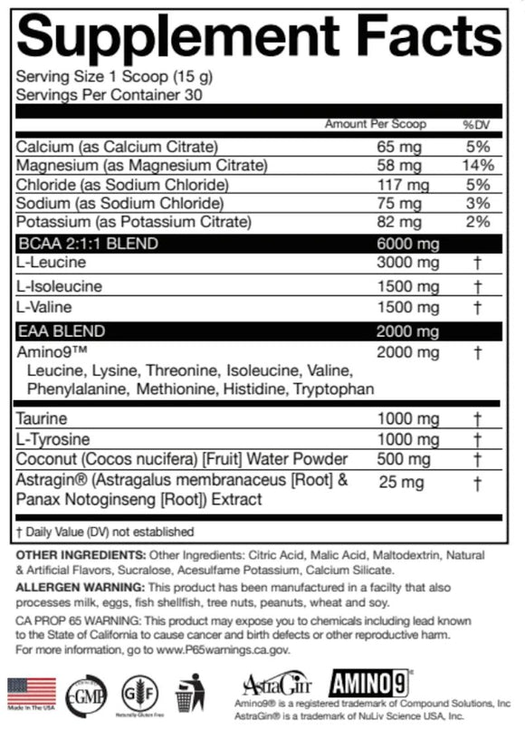 NutriFitt Epic Aminos 30 Servings|Amino Acids|Bodyandfitness.com