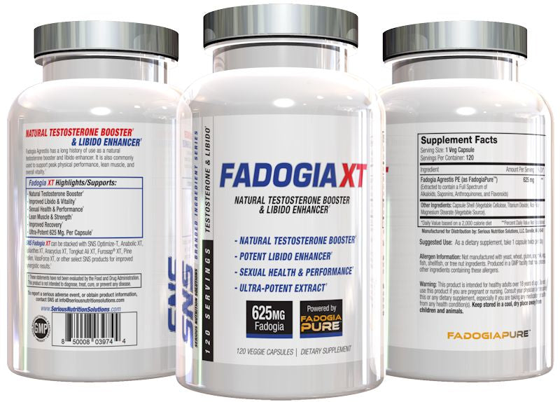 Serious Nutrition Solution Fadogia XT test bottle