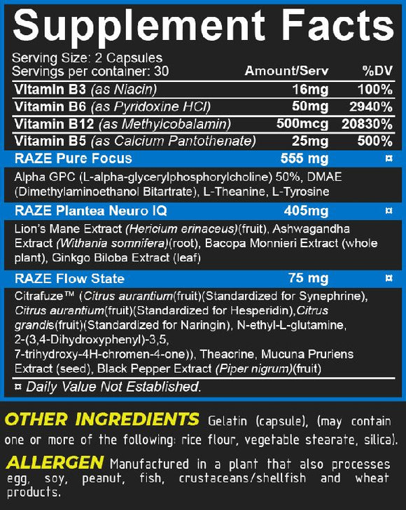 Repp Sports Raze Focus caffeine FREE|Focus|Bodyandfitness.com