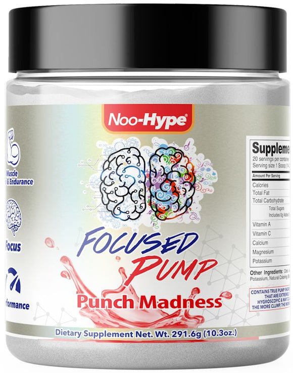 Noo-Hype Focused Pump Pre-Workout Stim Free|Muscle Pump|Bodyandfitness.com