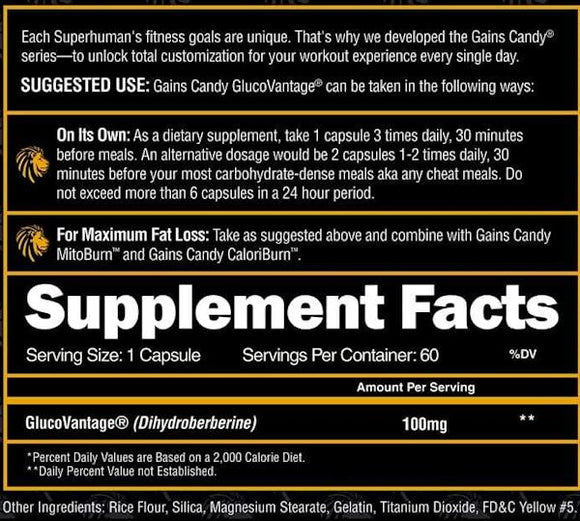 Alpha Lion Gains Candy GlucoVantage|Sugar Control|Bodyandfitness.com
