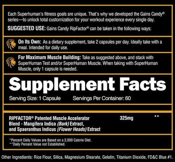 Alpha Lion Gains Candy RipFACTOR Get Ripped Faster|Muscle Builder|Bodyandfitness.com