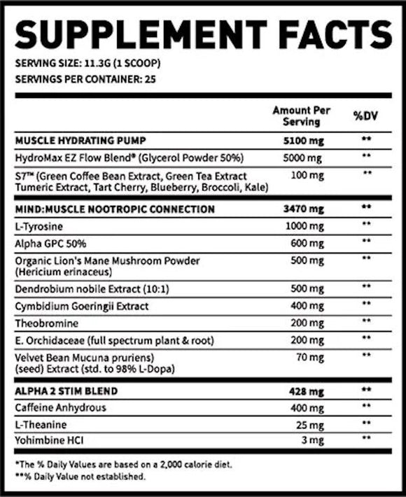 Man Sports Game Day Focus|Pre-Workout|Bodyandfitness.com