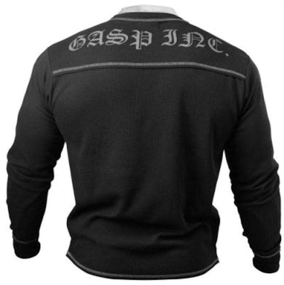 GASP Men's Thermal Longsleeves Black||Bodyandfitness.com