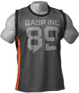 GASP NO1 MESH TANK Black/Flame||Bodyandfitness.com