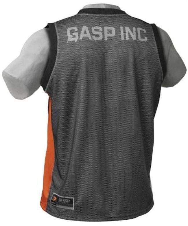 GASP NO1 MESH TANK Black/Flame