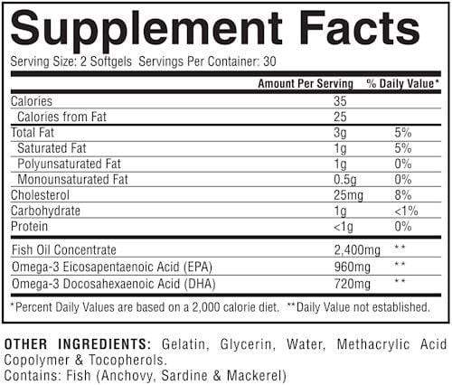 Gaspari Nutrition Omega 3 60 softgels|Omega 3|Bodyandfitness.com