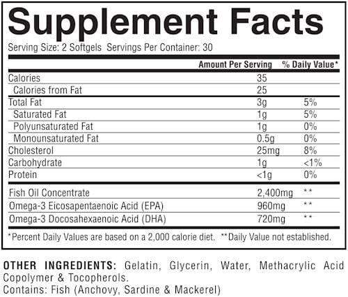 Gaspari Nutrition Omega 3 60 softgels