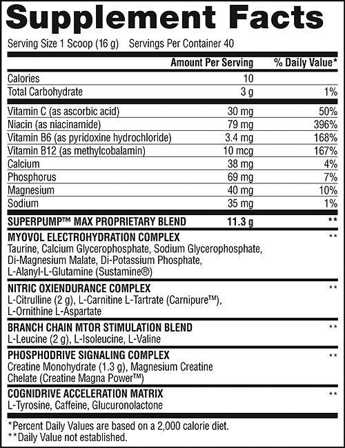 Gaspari Nutrition SuperPump MAX 40 servings