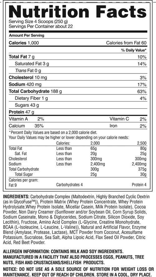 Gaspari Nutrition Real Mass 12lbs|Protein|Bodyandfitness.com