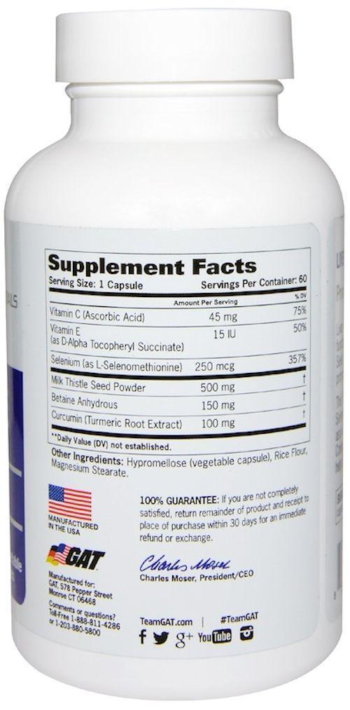 GAT Sport Liver Cleanse 60 ct|Liver Support|Bodyandfitness.com