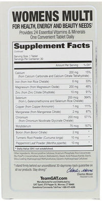 GAT Sport Women's Multi Vitamin 30 Tabs