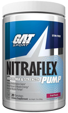 GAT Sport Nitraflex Pump 20 servings|Pre Workout|Bodyandfitness.com