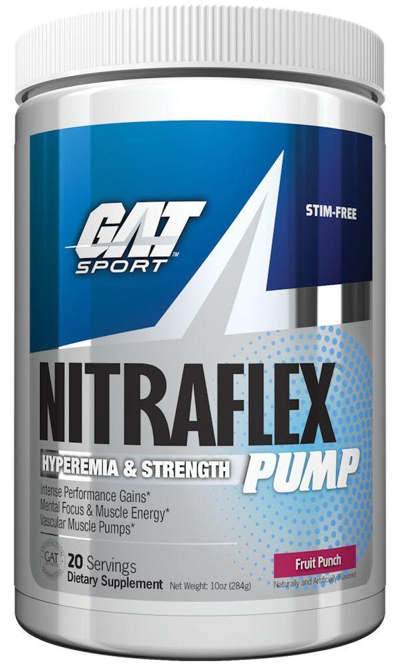 GAT Sport Nitraflex Pump 20 servings|Pre Workout|Bodyandfitness.com
