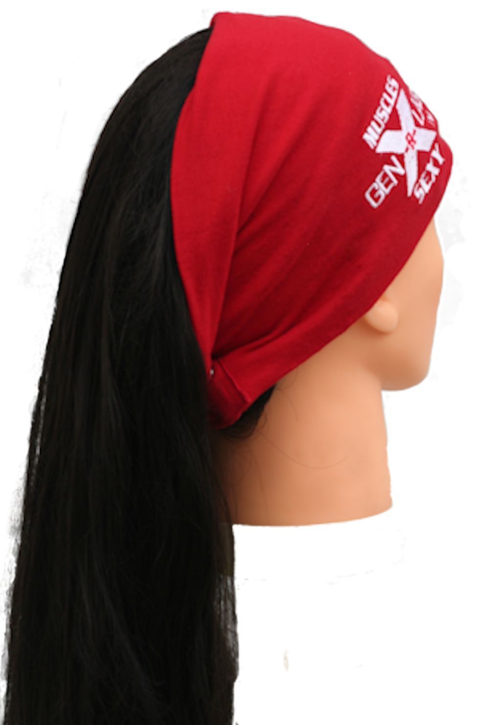 GenXLabs Muscle-R-Sexy Workout Cotton Hair Beanie Red