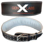 GenXLabs Padded Weight Lifting Belt 4" CLEARANCE