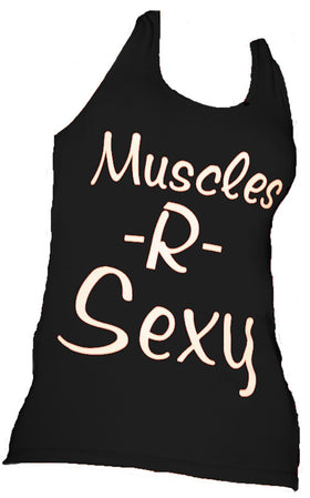 GenXlabs Women Cotton T-Back Tank Muscle-R-Sexy|Women's Clothing|Bodyandfitness.com