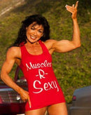GenXlabs Women Cotton T-Back Tank Muscle-R-Sexy|Women's Clothing|Bodyandfitness.com
