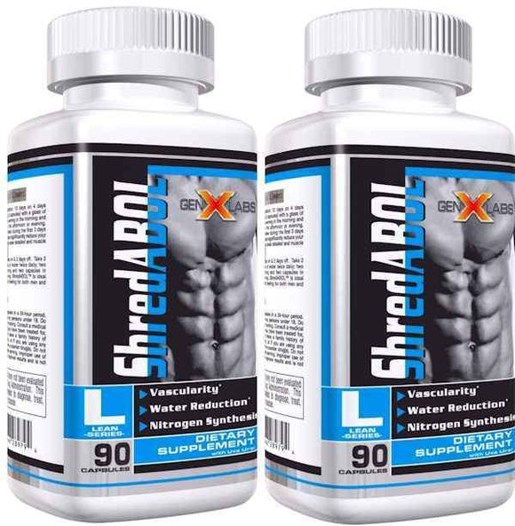 GenXLabs ShredABOL with Glutamine Double Pak|Diuretics|Bodyandfitness.com
