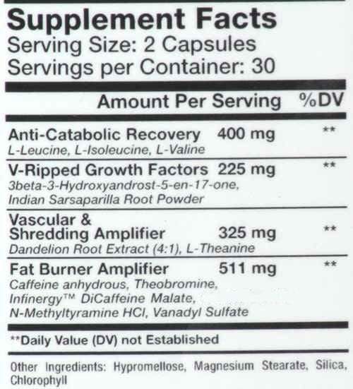 GenXLabs V-Ripped Lean Muscle|Hardcore|Bodyandfitness.com