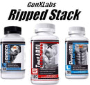 GenXLabs Ripped Stack V-Ripped, ShredABOL,Test-ABOL|Test Booster|Bodyandfitness.com