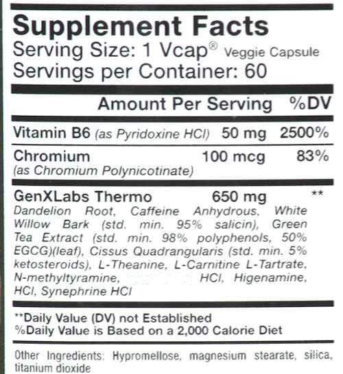 GenXLabs Lean 700 Thermogenic Double Pak|Fat Burner|Bodyandfitness.com
