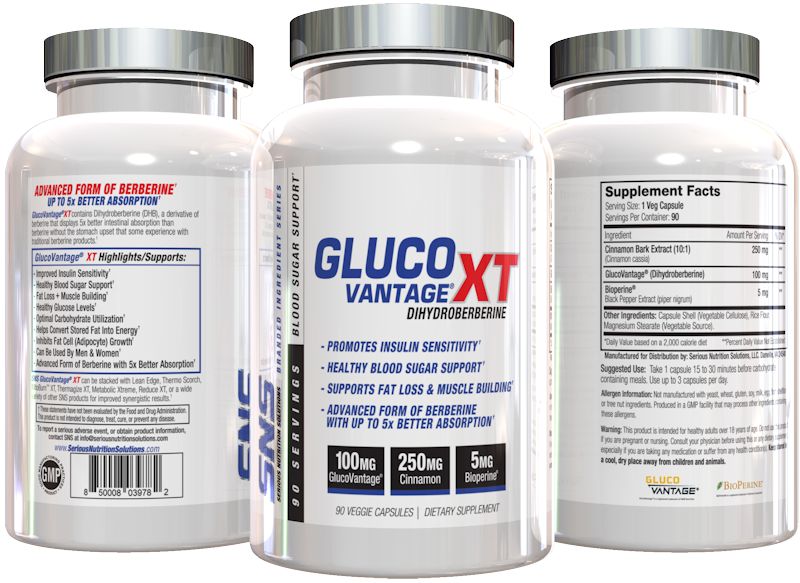Serious Nutrition Solution GlucoVantage XT fat burner