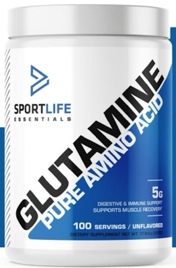 SportLife Essentials Glutamine 100 servings|Glutamine|Bodyandfitness.com