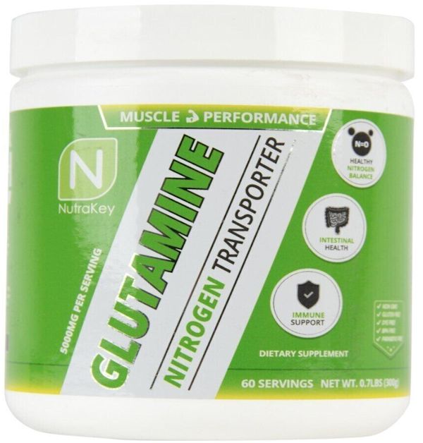 NutraKey Glutamine 300 gms 60 servings recovery
