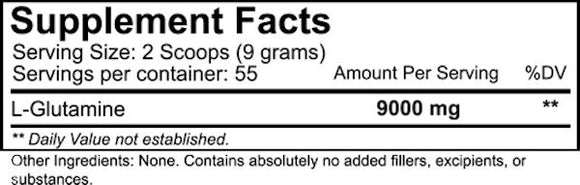 NutraKey Glutamine 500 gms|Glutamine|Bodyandfitness.com
